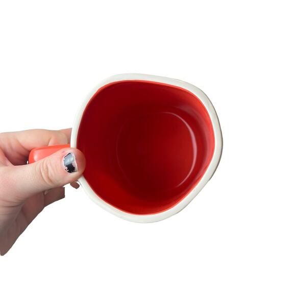 Rae Dunn Paradise Orange Highlight Coffee Mug - Picture 2 of 2